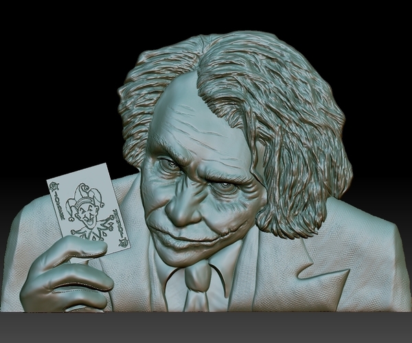 Joker STL model file CNC tested bas relief for cnc router 3D Print 277735