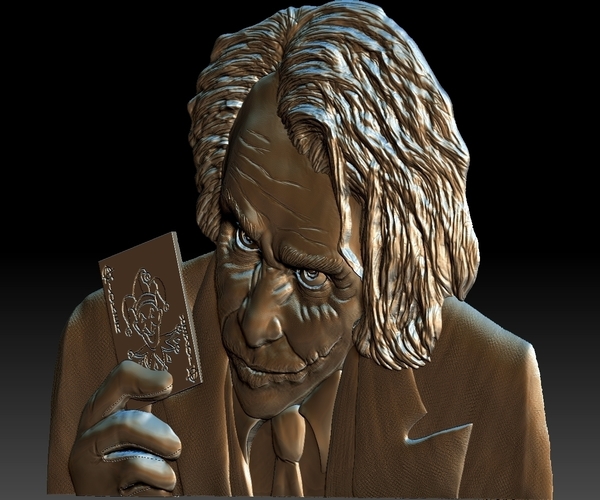 Joker STL model file CNC tested bas relief for cnc router 3D Print 277736
