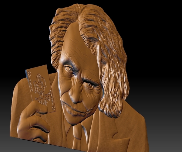 Joker STL model file CNC tested bas relief for cnc router 3D Print 277737