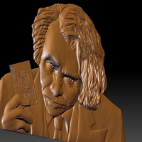 Joker STL model file CNC tested bas relief for cnc router - Thumbnail 11