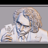 Joker STL model file CNC tested bas relief for cnc router - Thumbnail 12