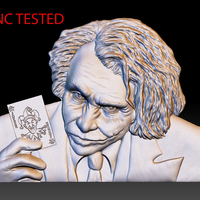 Small Joker STL model file CNC tested bas relief for cnc router 3D Printing 277741