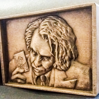 Joker STL model file CNC tested bas relief for cnc router - Thumbnail 15