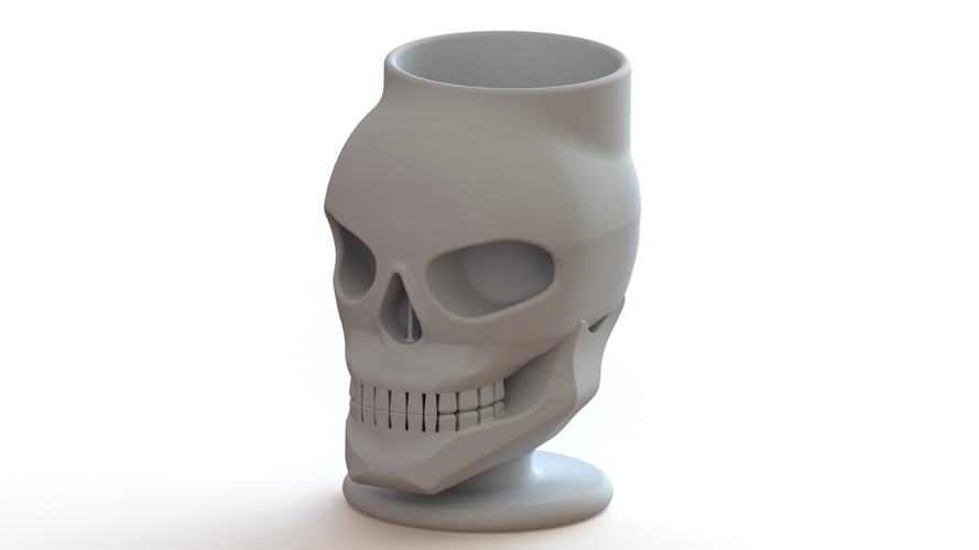 skull pen holder  3D Print 27777