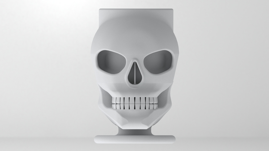 skull pen holder  3D Print 27778