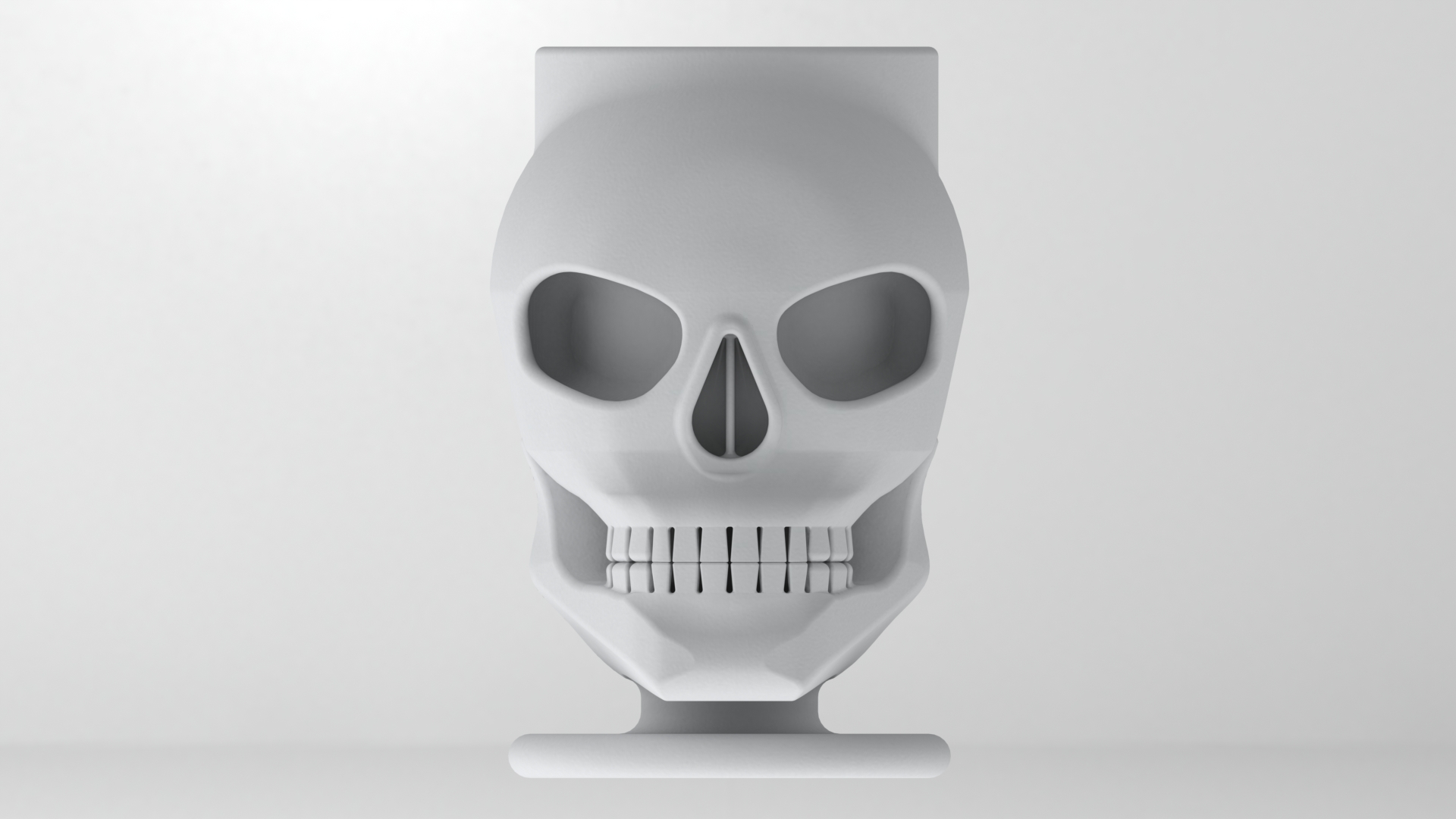 Skull Pen and Pencil Holder, Creepy Skull Desk Organizer, 3D