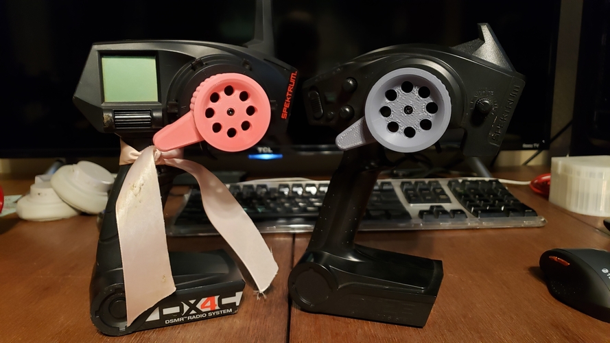 DX4C & DX2E Thumb Steer Wheel 3D Print 277819
