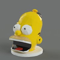 Small  Homer candy jar 3D Printing 27782
