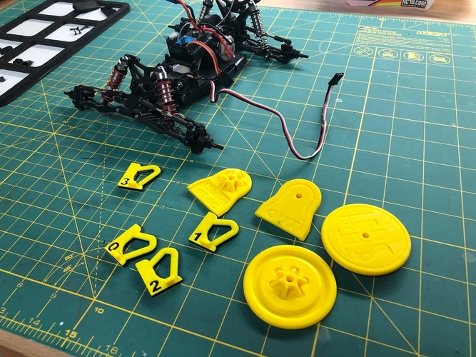 Losi Mini T 2.0 - Toe and Camber Setup 3D Print 277940