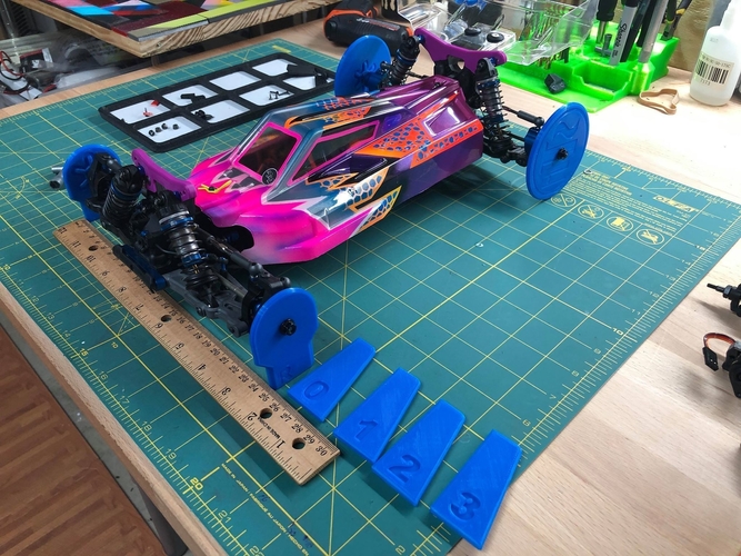 1/10 Scale Toe and Camber Setup Tools  3D Print 277945
