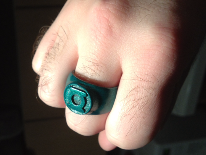 green lantern token 3d printed stl file