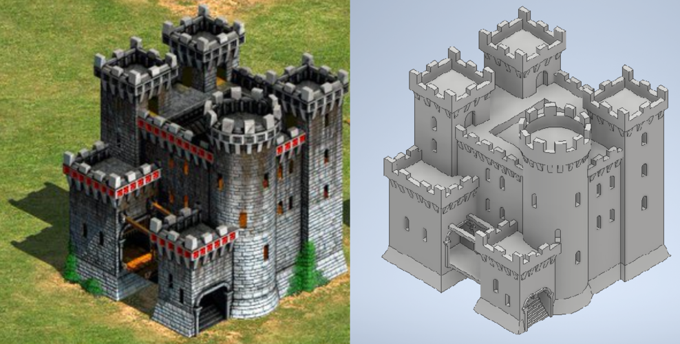 Teutonic castle - Age of Empires II 3D Print 278047