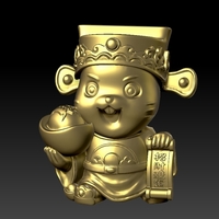 Small Money Rat Chinese New Year-attracting wealth 3D Printing 278130