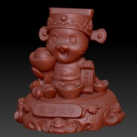 Money Rat Chinese New Year-Plenty of money influx Decoration - Thumbnail 1