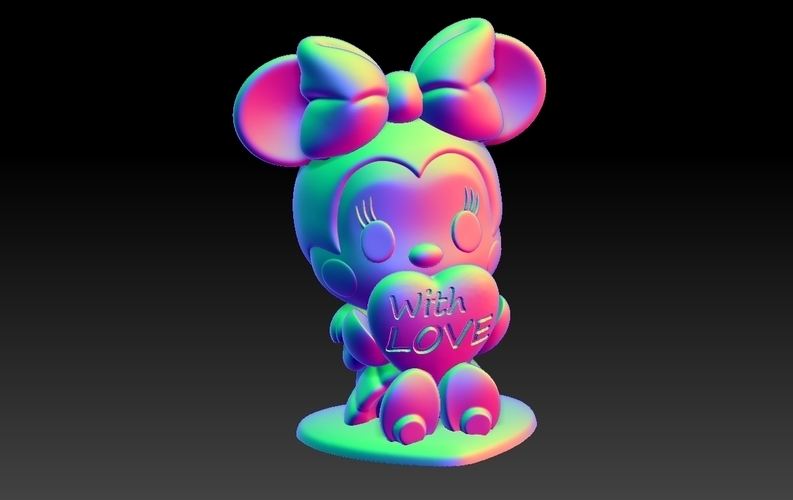 Minnie With Love Valentine's Day Pendants & Decorations 3D Print 278149