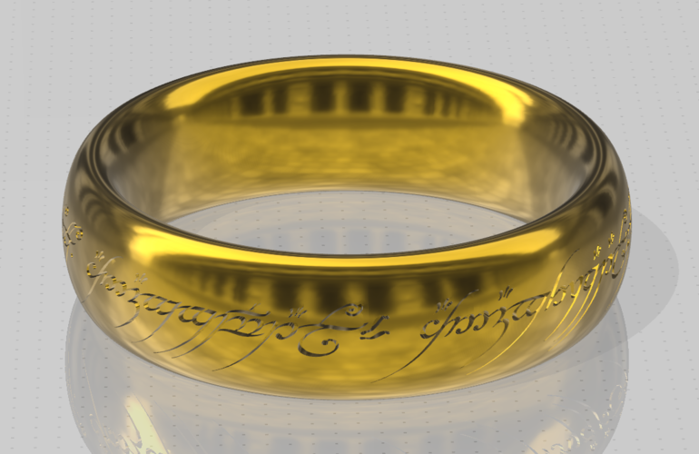 My Precious - Sauron's Ring 3D Print 278174