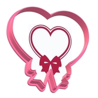 Small Heart with Bow cookie cutter 3D Printing 278218