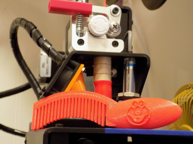 3D printed Elmo comb