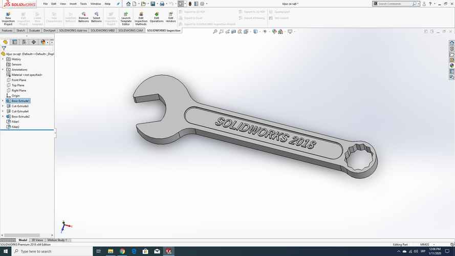 Spanner 3D Print 278251