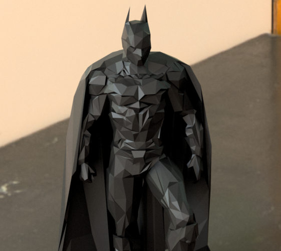 BATMAN Low Poly dark Knight 3D Print 278255