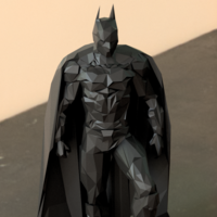 BATMAN Low Poly dark Knight - Thumbnail 1