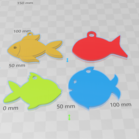 Small Fish tags, tags de peces  3D Printing 278266
