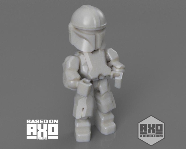 Mandalorian  - AXO Model - Basic 3D Print 278380