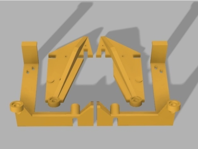 Anet A6 Stabilising Struts and Base Clamp 3D Print 278490