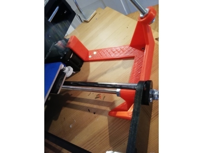 Anet A6 Stabilising Struts and Base Clamp 3D Print 278492