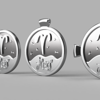 3 IN 1. COIN, BANGLE AND KYLON WITH THE ARIES. - Thumbnail 1