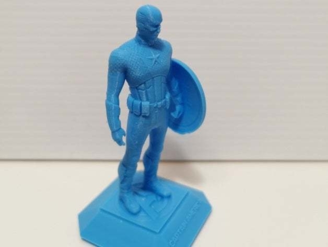 Captain America (printer friendly) 3D Print 278557