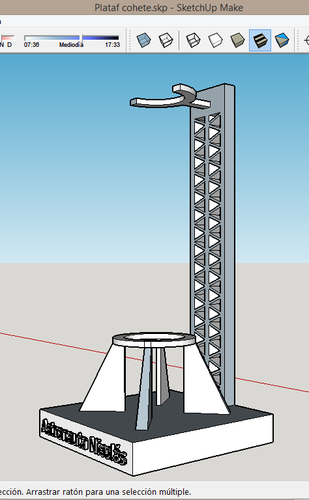 Plataforma para cohete-reloj infantil 3D Print 278605
