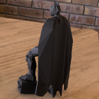 BATMAN Low Poly dark Knight - Thumbnail 2