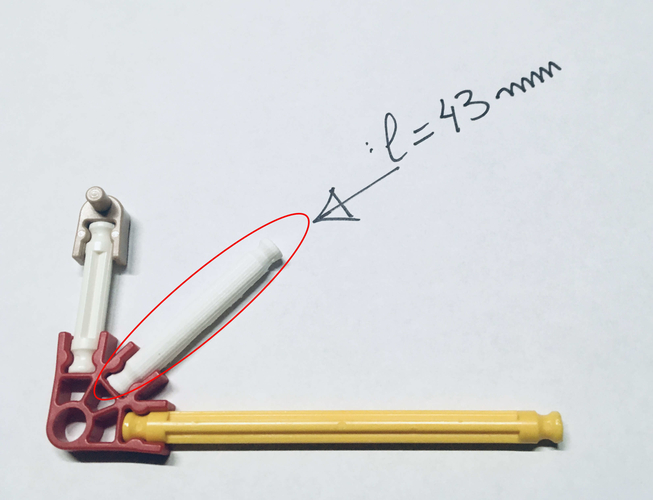 KNEX stick 43 & 15mm