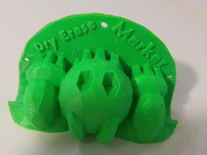 Trex Low Poly Dry Erase Marker Holder 3D Print 27884