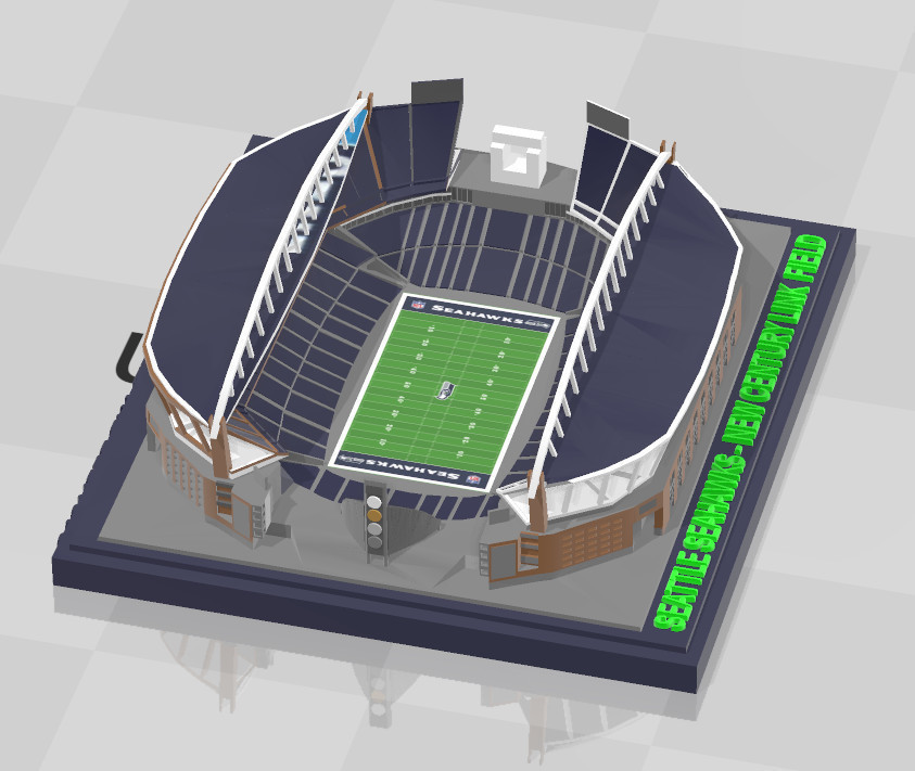 Seahawks Super Bowl Championship Ring 3D model 3D printable