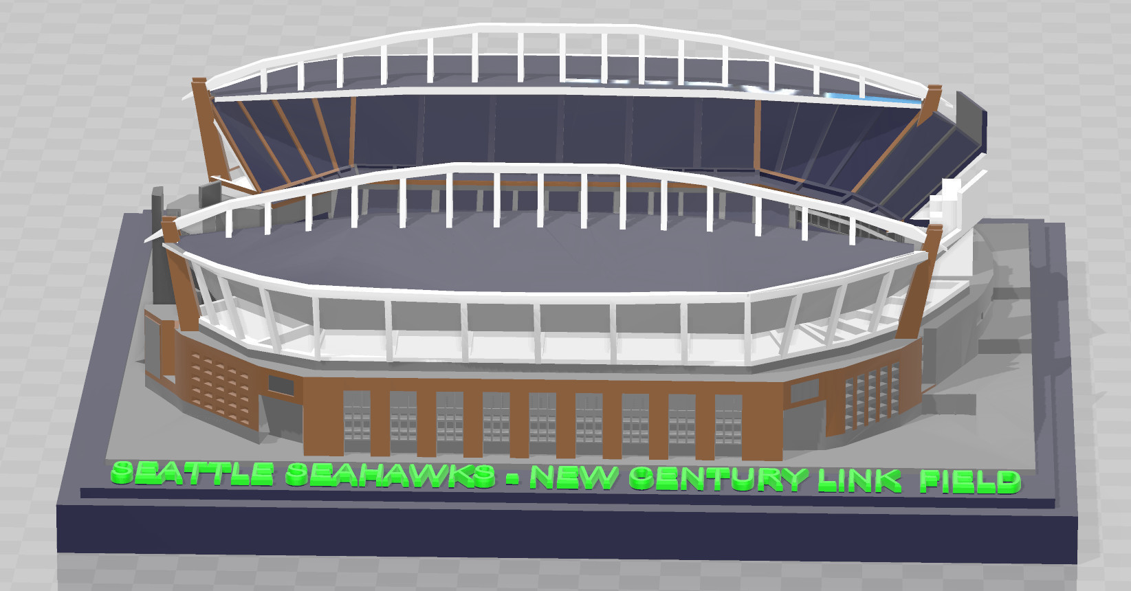 Seattle Seahawks - CenturyLink Field 3D model 3D printable