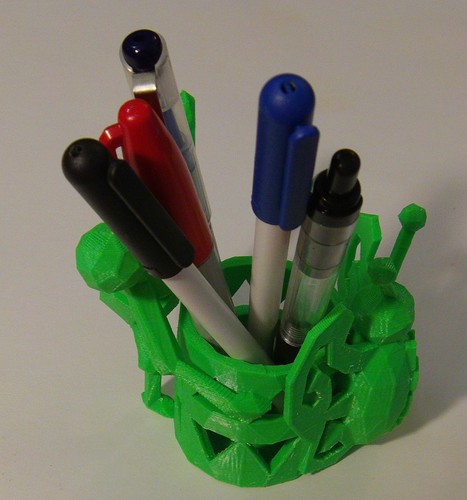 Low Poly Pen Cup 3D Print 27893