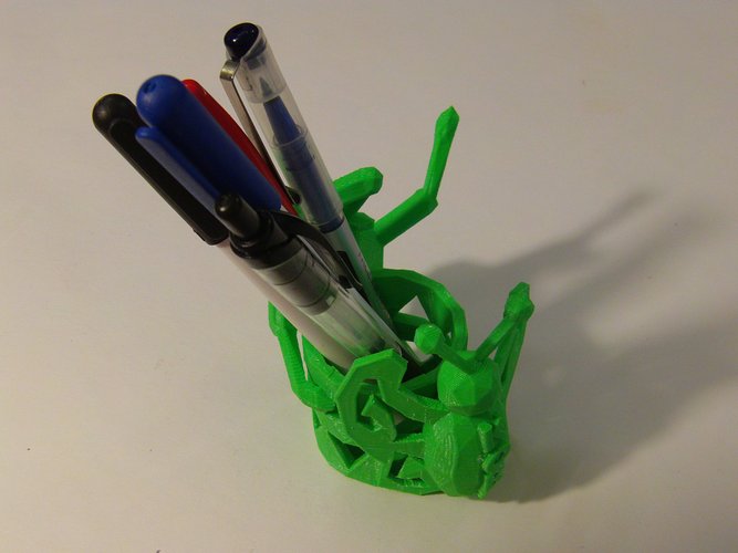 Low Poly Pen Cup 3D Print 27896