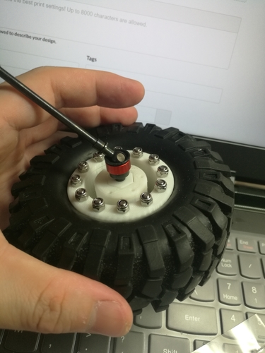 1:10 RC CAR/TRUCK wheel hub 3D Print 278988