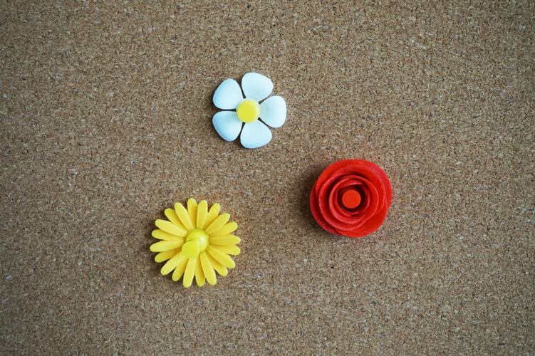 Flower Pushpins 3D Print 27901