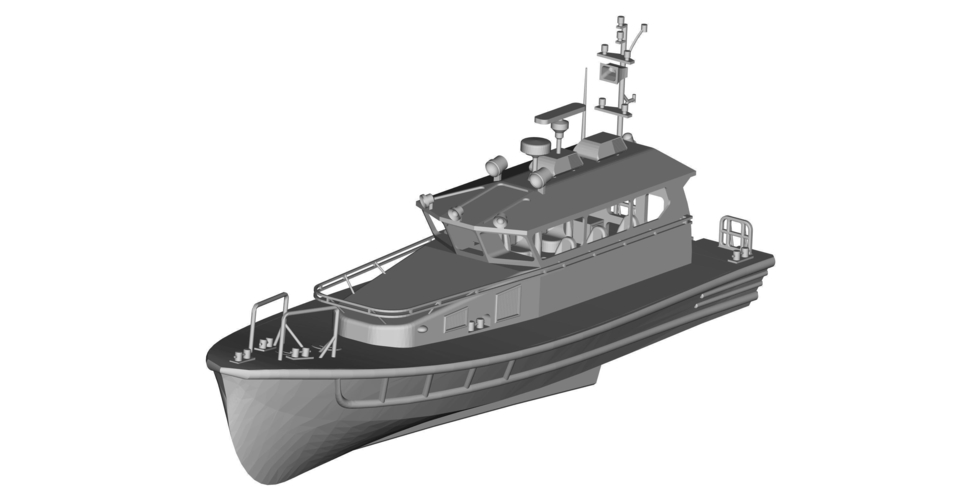 Damen Stan Pilot 1/20 Scale 3D Model Boat 3D Print 279469
