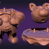 Cute Bear - Simulated Heart - Thumbnail 1