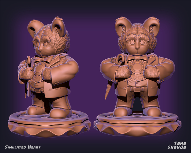 Cute Bear - Simulated Heart 3D Print 279585