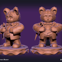 Cute Bear - Simulated Heart - Thumbnail 2