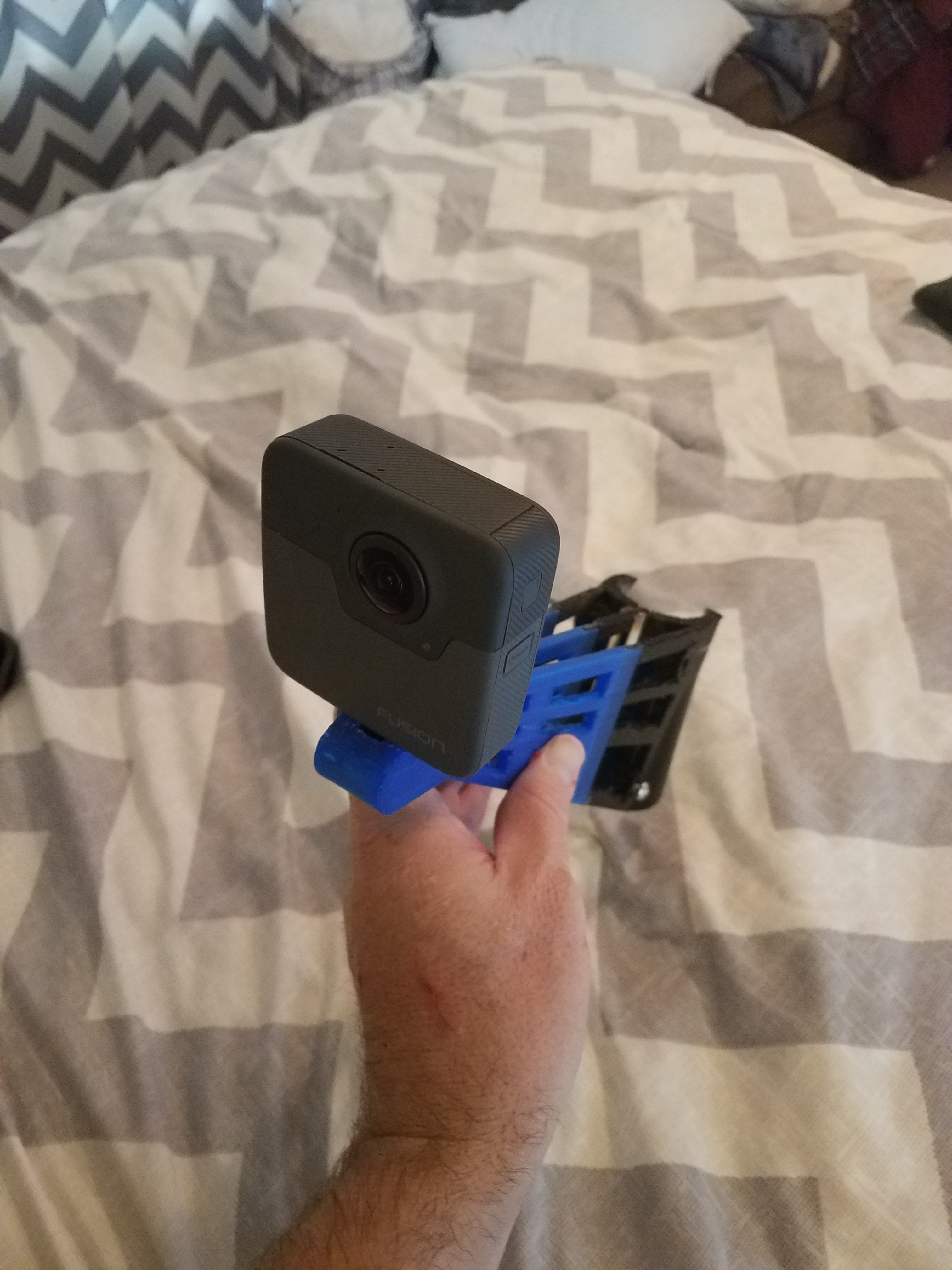 3d Printed Gopro Mountain Bike Mount Great For Fusion Or Max Footie By Hank Zenxteninc Pinshape
