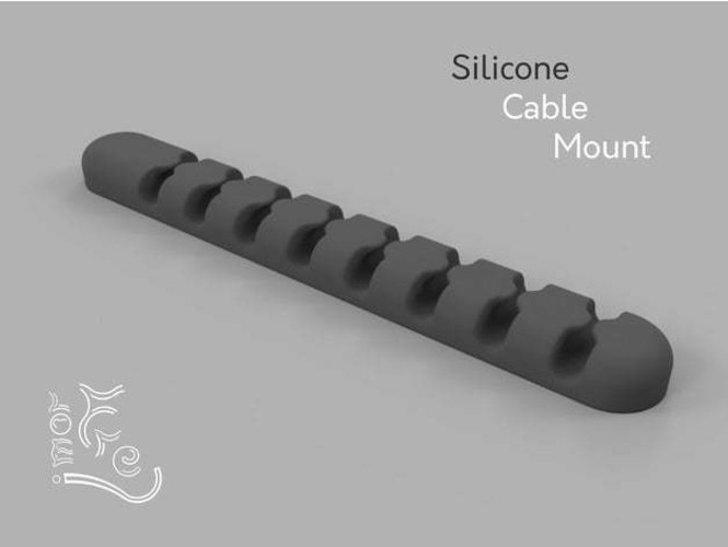 Silicone cable mount 3D Print 279688