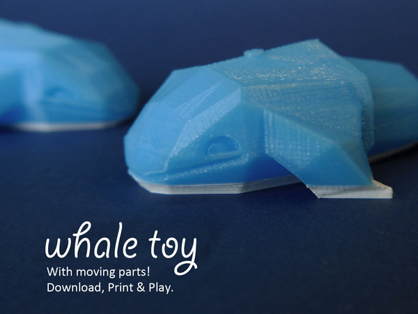 Medium Whale Toy 3D Printing 27971