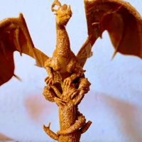 DRAGON ON BROKEN TREE - Thumbnail 1