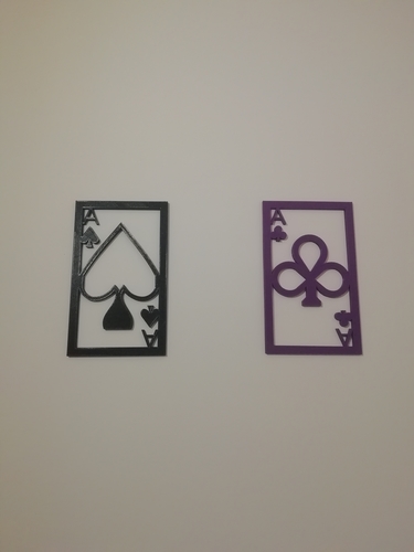 Wall art as poker cards 3D Print 279909